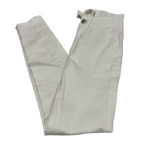 We The Free Jeans Size 25 White Mid-Rise Skinny Flat Front Ankle Denim